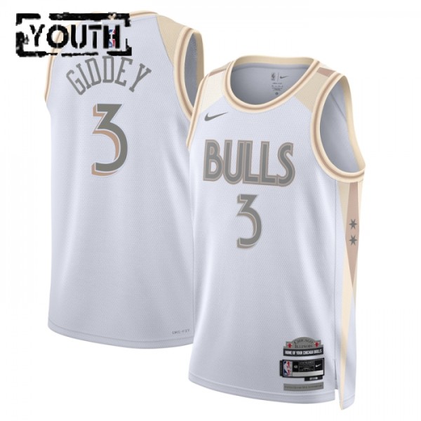 Chicago Bulls Trikot Josh Giddey Nike 2024-25 City Edition Weiß Swingman - Kinder Chicago Bulls Trikot Josh Giddey Nike 2024-25 City Edition Weiß Swingman - Kinder
